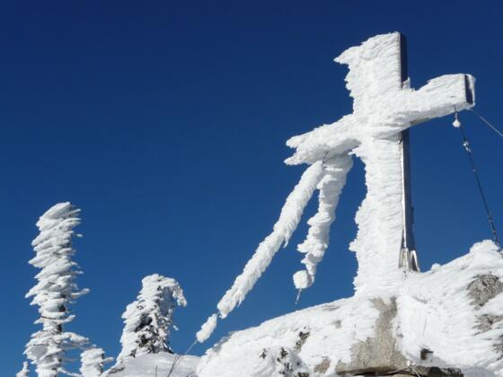 Gipfelkreuz am Plöckenstein