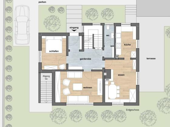 Grundriss Erdgeschoß