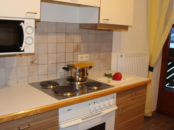 Kueche mit tollem Seeblick, Ferienwohnung Seiringer, Attersee am Attersee