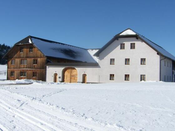 Loipe direkt vor dem Haus