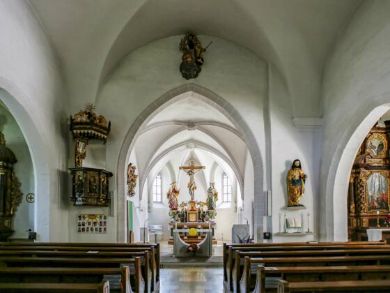 Innenansicht Pfarrkirche in Pierbach