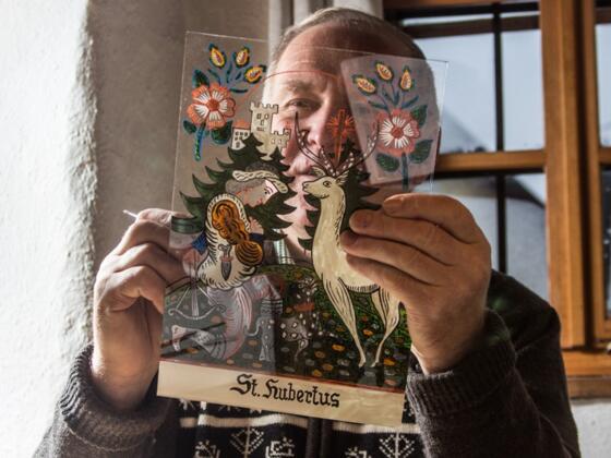 Hinterglasmalen in Sandl