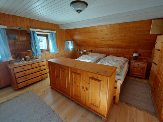Schlafzimmer Ferienhaus Bad Goisern