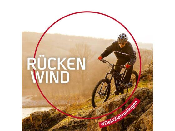 Rücken Wind