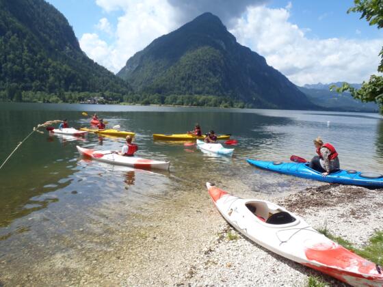 Kajakfahren am Hallstättersee