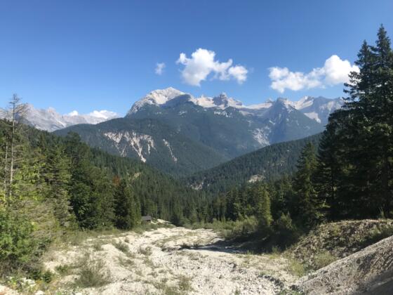 Blick zum Karwendelkamm