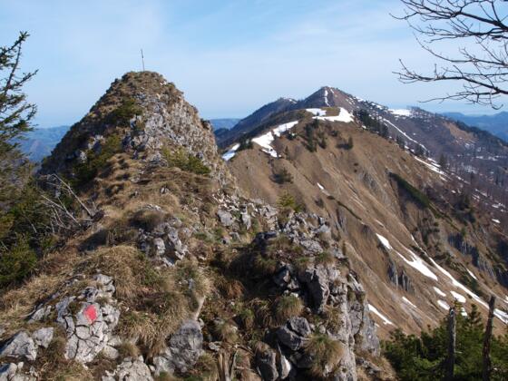 Langlackenmauer 1483m mit Vorgipfel