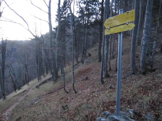 Rotofensattel - Wegweiser