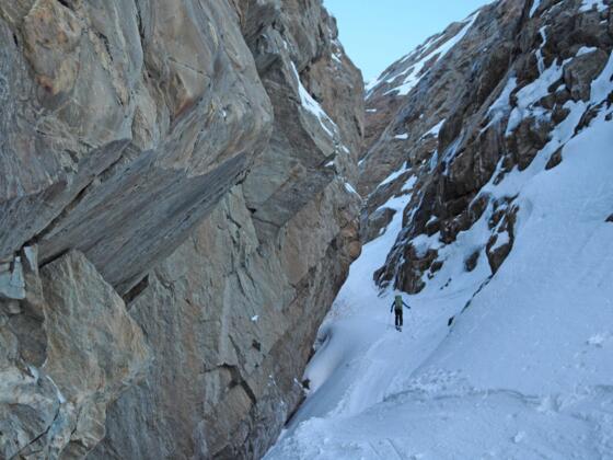 Spannend: Dieser Canyon führt zum Gurgler Ferner
