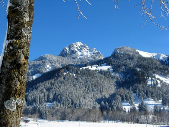 Unser Wegbegleiter "Wendelstein, 1837m" zeigt sich schon am Parkplatz!