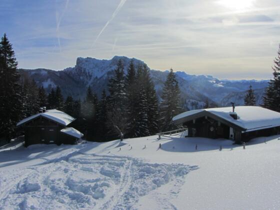 Haaralmen mit Sicht zur Hörndlwand