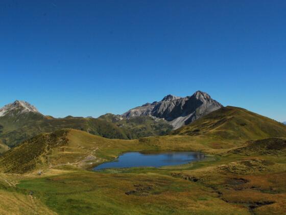 Rothenwändersee mit Blick auf die Zwillingwand
