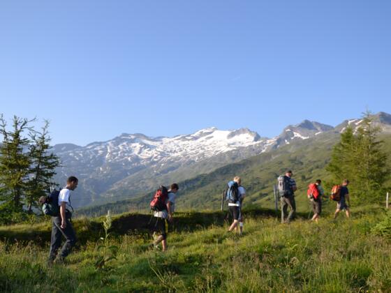 Blick zum Keeskogel oberhalb der Aschlreitalm