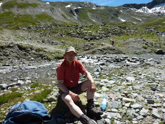 Rast an der Rosanna im Ochsental