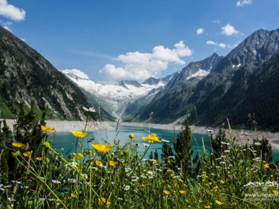 Blick auf den Schlegeis Stausee
