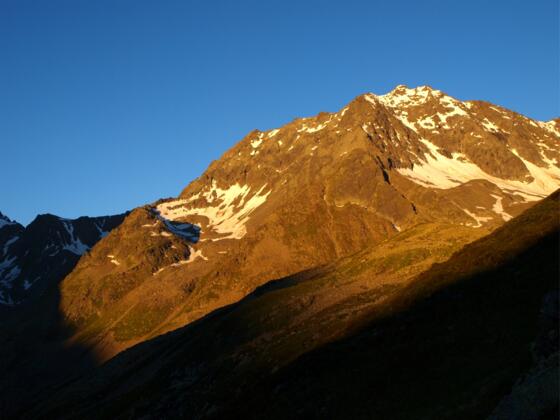 Sonnenaufgang am Seeblaskogel