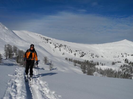 Am Beginn des Rossfeldes - rechts das Osterhorn