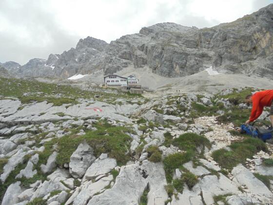 Aufstieg zur Knorrhütte - Kurz vor dem Ziel