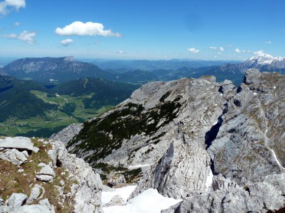 Blick Auf Untersberg, Vordergrund Steinberg und Schärtenspitze