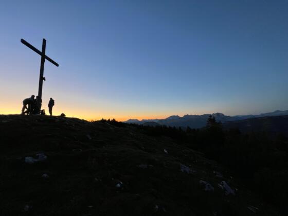 Sonnenaufgang am Streicher in den Chiemgauer Alpen