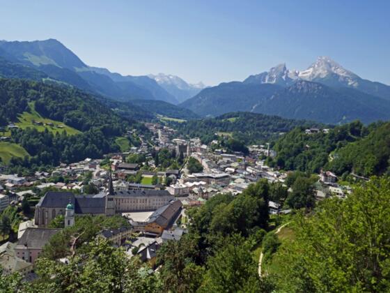 Blick vom Lockstein über Berchtesgaden