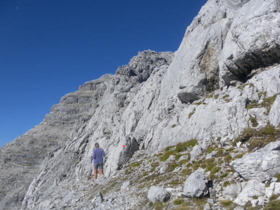 Felsbänder in der Westflanke