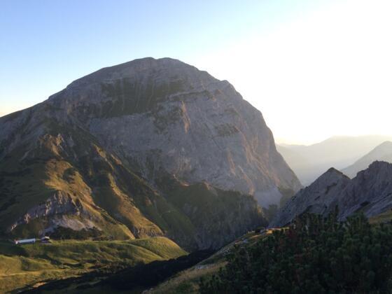 Das Ziel im Blick: Das Sonnjoch