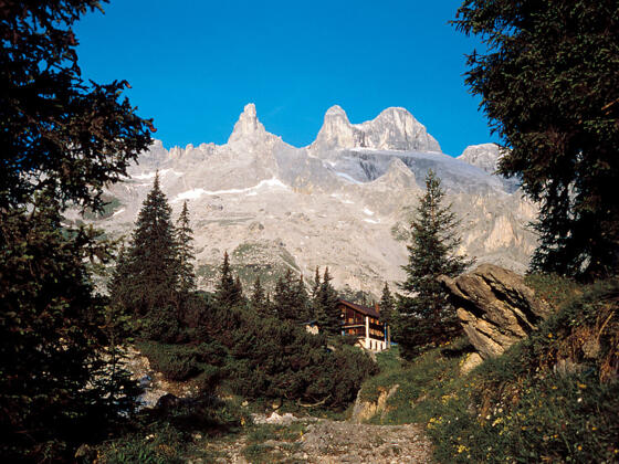 Drei Türme mit Lindauer Hütte