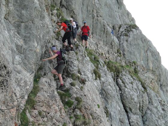 Klettersteig am Sagzahn