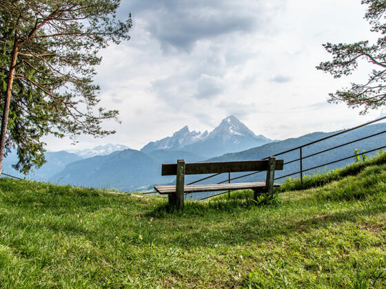 Kastensteinerwand: Aussichtspunkt mit Watzmannblick über Bischofswiesen
