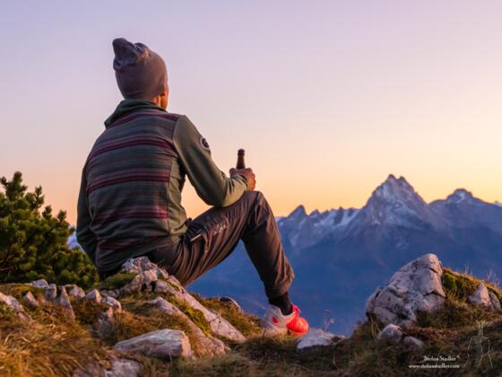 Am Vorabend den letzten Sonnenuntergang genießen.