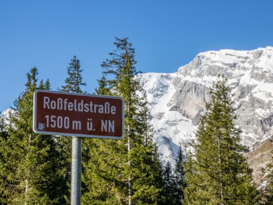 Parkbucht an der Roßfeldstraße 1.500 m