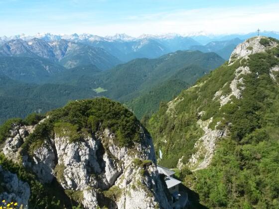 Blick auf Buchstein (links) und Roßstein (rechts)