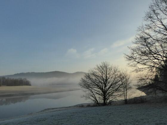 Sonnenaufgang am Eixendorfer Stausee