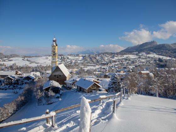 Aussicht vom Hörnle im Winter