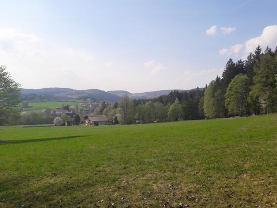 Blick von Loderwinkl nach St. Englmar