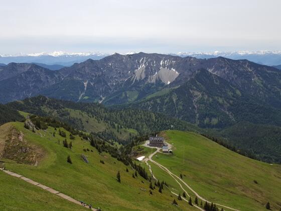Aussicht von der Rotwand in Richtung Alpenhauptkamm