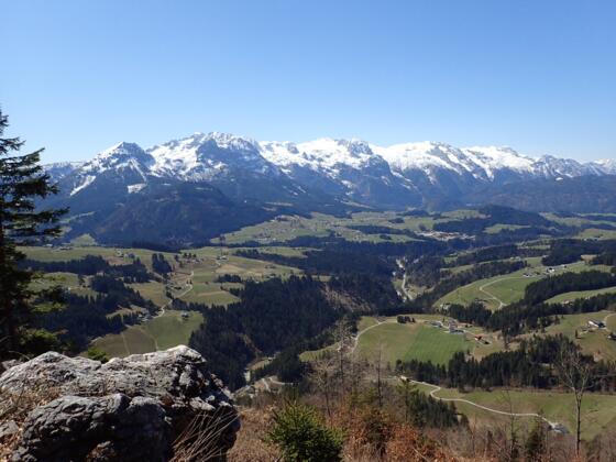 Ausblick von der Forststraße zum Tennengebirge