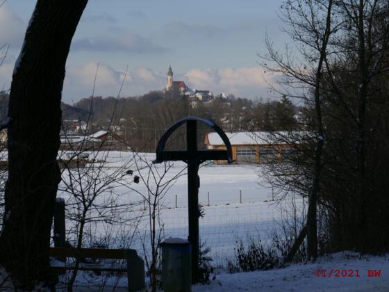 Blick nach Andechs