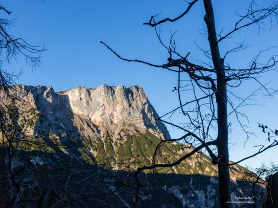 Der Berchtesgadener Hochthron am Untersberg mit der Südwand.