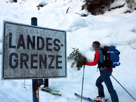 Start an der Landesgrenze