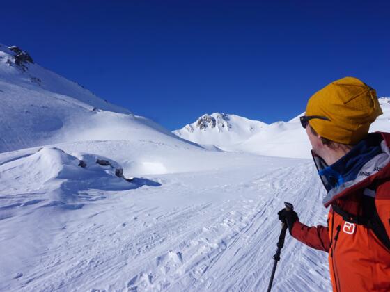 Da geht's lang: Von der Lizumer Hütte geht es zurück zum "Lager Walchen" durch feinste Winterlandschaft