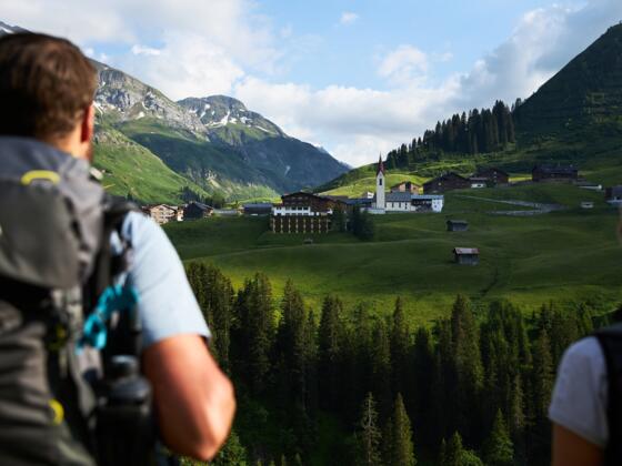 Ausblick auf Warth