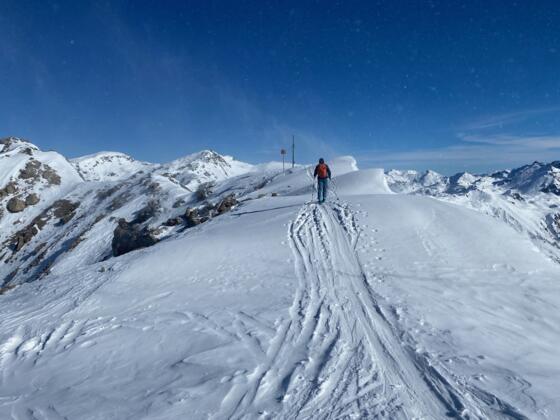 Der Rücken mit dem 2623 m hohen Mislkopf ist erreicht.