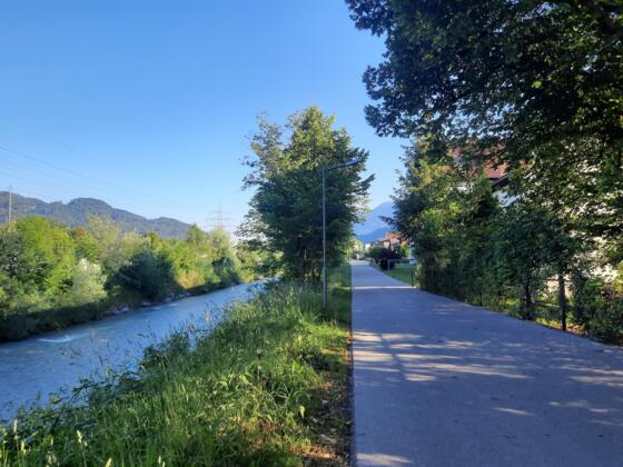 Laufstrecke entlang der Ill (Symbolbild)