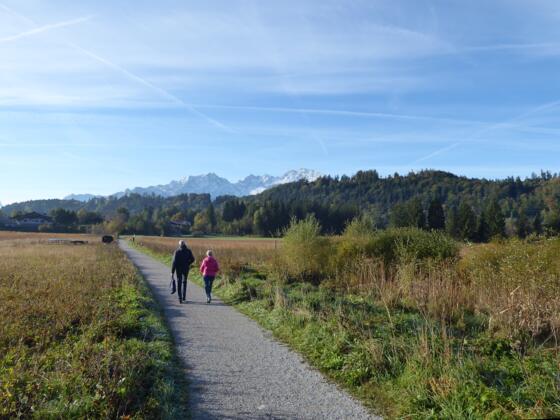 Der sonnige Erlebnisweg Adneter Moos.
