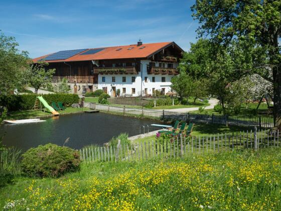 Seimehof mit eigenem Naturbadeteich