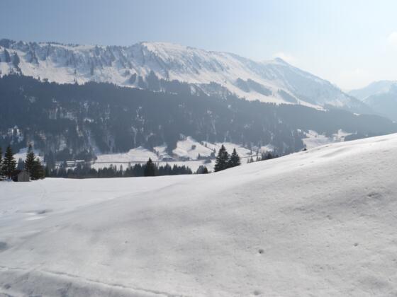 Schönste Ausblicke ins Kleinwalsertal.