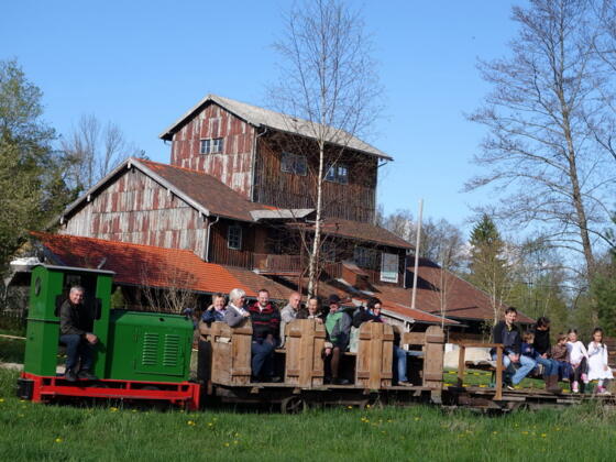 Feldbahn mit Torfbahnhof
