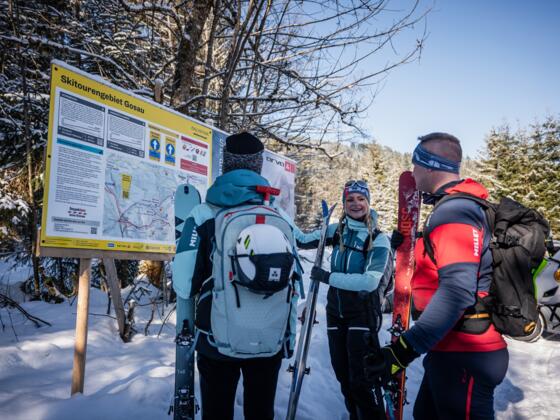 Skitour Kornbrand Start Parkplatzschild